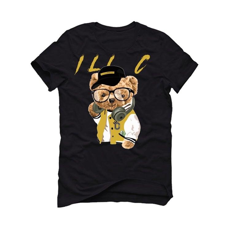 Air Jordan 1 Metallic Gold 2020 Black T-Shirt (ill C Bear) - illCurrency Sneaker Matching Apparel