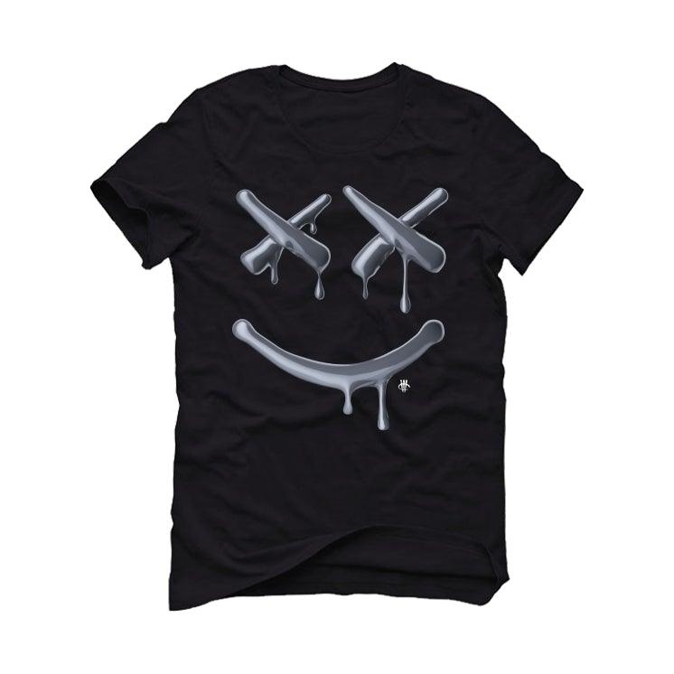 Air Foamposite One All-Over Swoosh Black Black T-Shirt (Happy Drip) - illCurrency Sneaker Matching Apparel