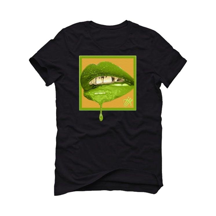 AIR JORDAN 1 HI VOLT GOLD 2021 Black T-Shirt (LIPSTICK) - illCurrency Sneaker Matching Apparel