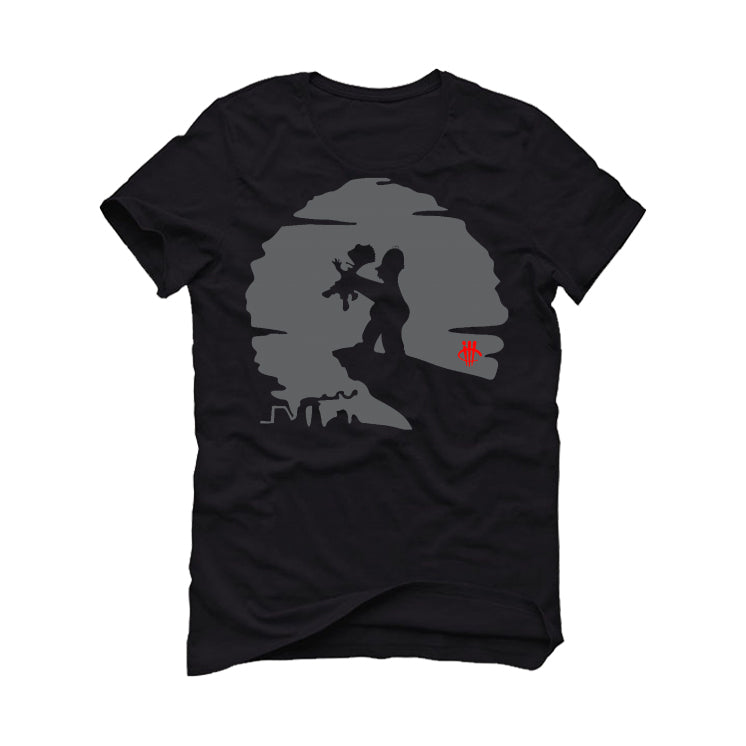 Air Jordan 9 “Fire Red” Black T-Shirt (Choke Em)