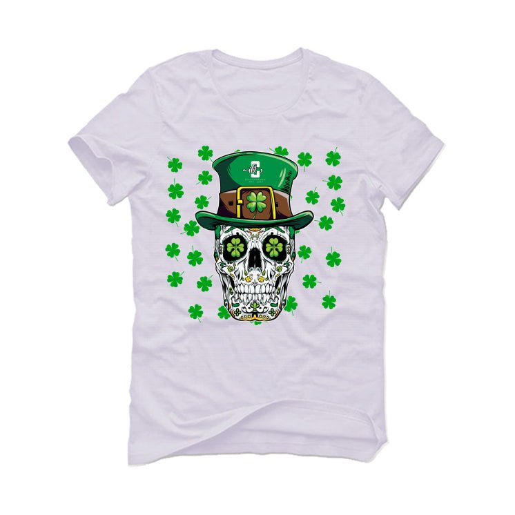 St. Pattys Collection White T-Shirt (St pattys cool skeleton)