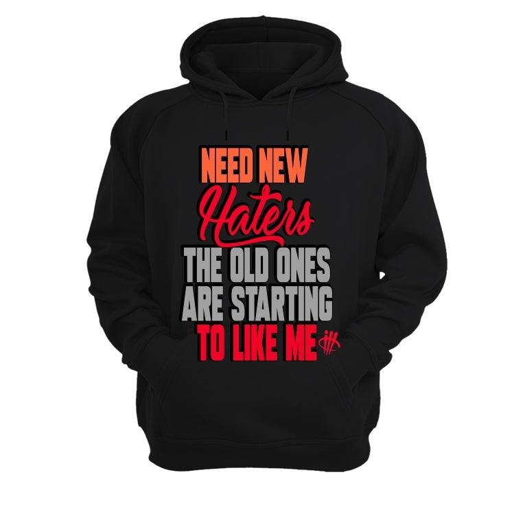 Air Jordan 12 GS Hot Punch Black T-Shirt (New Haters) - illCurrency Sneaker Matching Apparel