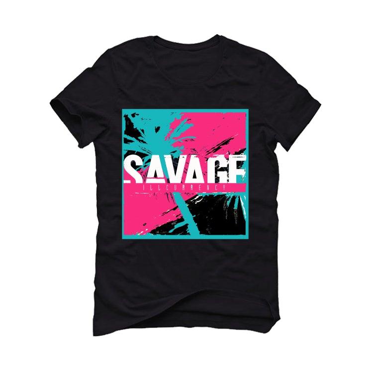 Nike Lebron 8 South Beach 2021 Black T-Shirt (Savage Illcurrency) - illCurrency Sneaker Matching Apparel