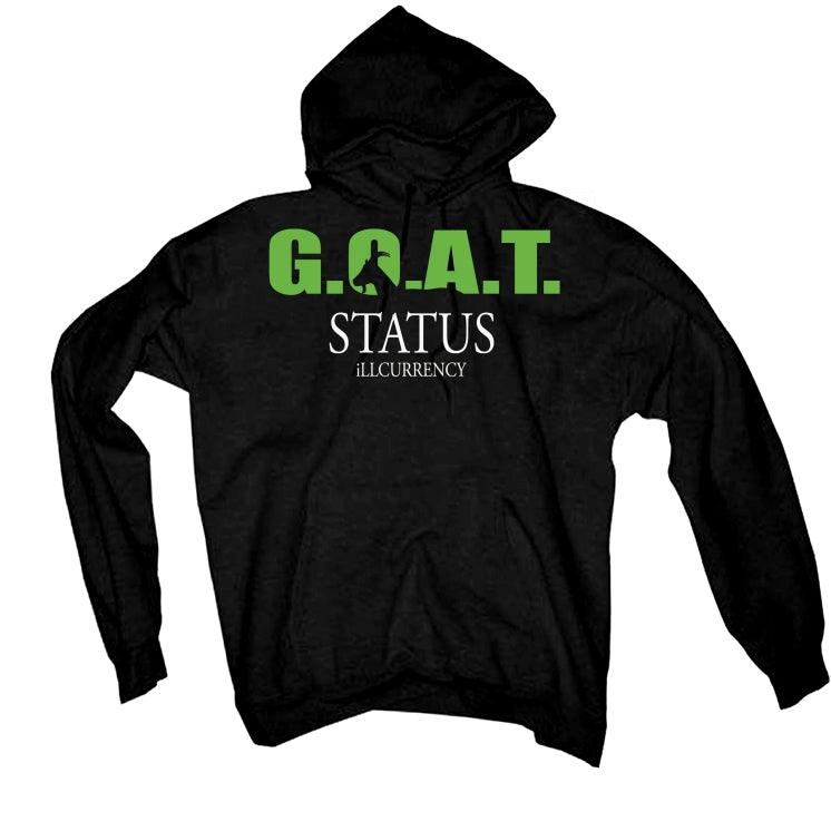Air Jordan 6 “Electric Green” Black T-Shirt (Goat status quo) - illCurrency Sneaker Matching Apparel