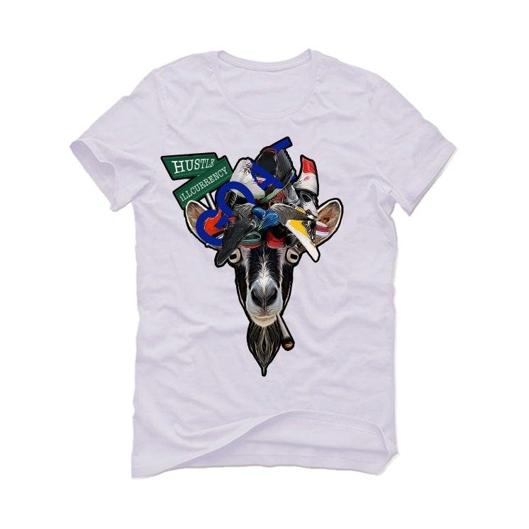 AIR JORDAN 14 “HYPER ROYAL” White T-Shirt (GOAT STATUS) - illCurrency Sneaker Matching Apparel