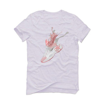 Reebok Question Mid Gets A “Pink Toe” White T-Shirt (SPLASH) - illCurrency Sneaker Matching Apparel
