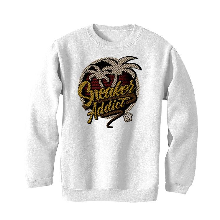 Air Jordan 1 Mid Hits The Trail With Earthy Brown( CHOCOLATE) White T-Shirt (SNEAKER ADDICT) - illCurrency Sneaker Matching Apparel