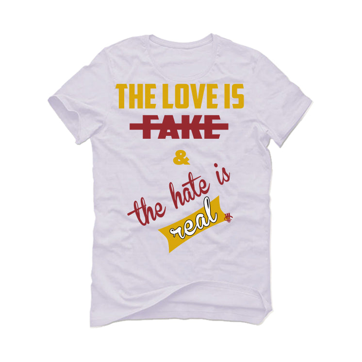 Nike Dunk Low “Midas Gold” | ILLCURRENCY White T-Shirt (Love is Fake)