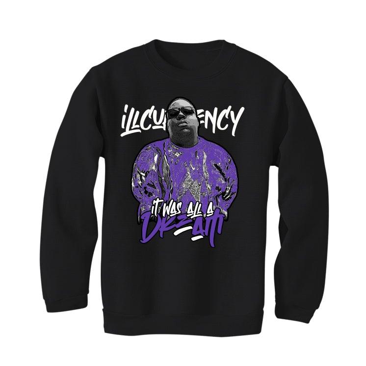 Air Jordan 13 “Court Purple” Black T-Shirt (Was all a dream) - illCurrency Sneaker Matching Apparel