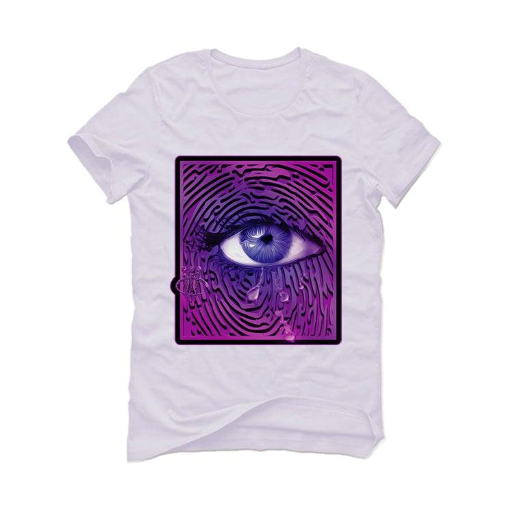 Nike Air Foamposite Pro HYPER PURPLE (2019) White T-Shirt (EYE CORE) - illCurrency Sneaker Matching Apparel