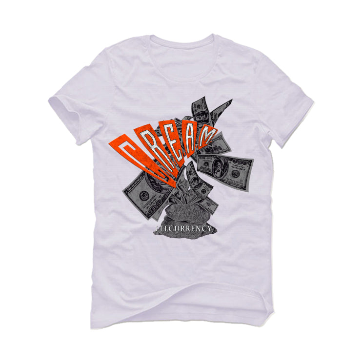 Concepts x Nike SB Dunk Low “Orange Lobster” White T-Shirt (CREAM)