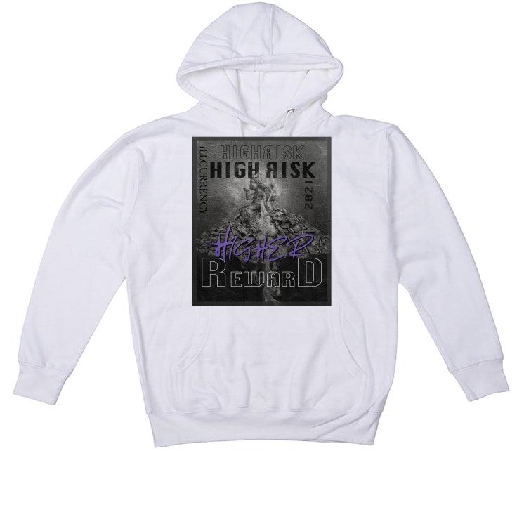 Air Jordan 1 Retro High OG “Court Purple” 2021 White T-Shirt (HIGHER REWARD) - illCurrency Sneaker Matching Apparel