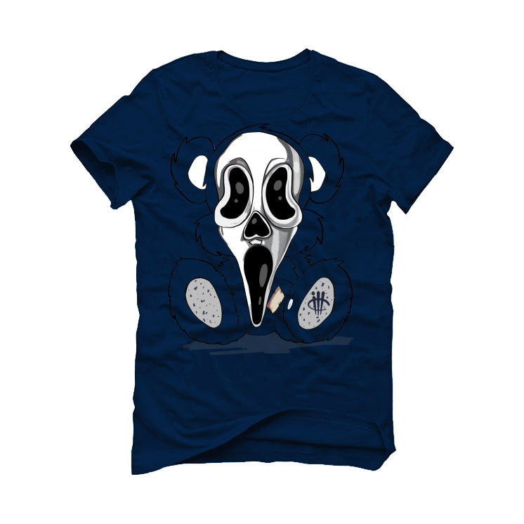 Air Jordan 4 “Midnight Navy” Navy Blue T-Shirt (Scream Teddy)
