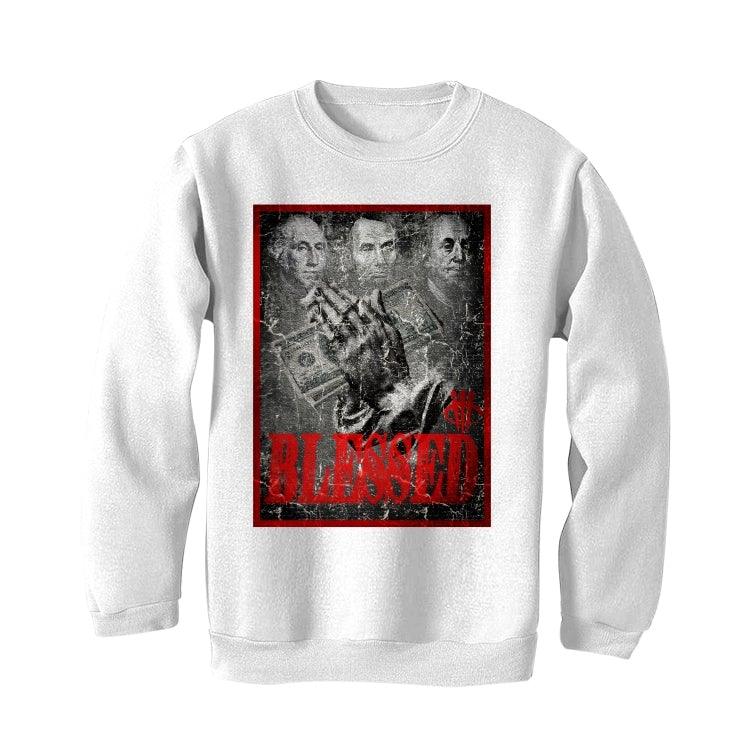 Air Jordan 3 Denim ‘Fire Red’ 2020 White T-Shirt (blessed fortune ) - illCurrency Sneaker Matching Apparel