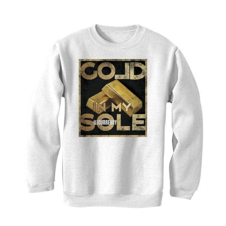 Air Jordan 1 Mid SE “Metallic Gold” 2020 White T-Shirt (Gold) - illCurrency Sneaker Matching Apparel