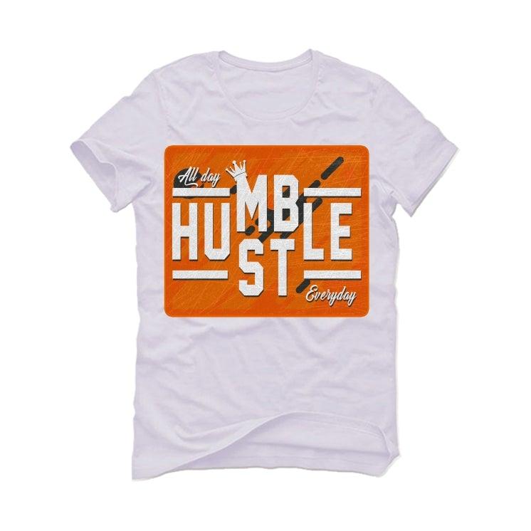 AIR JORDAN 4 (METALLIC PACK) ORANGE 2020 White T-Shirt (always hustle) - illCurrency Sneaker Matching Apparel