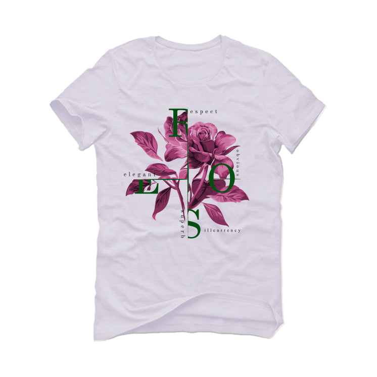 Air Jordan 12 "Floral" White T-Shirt (Roses)