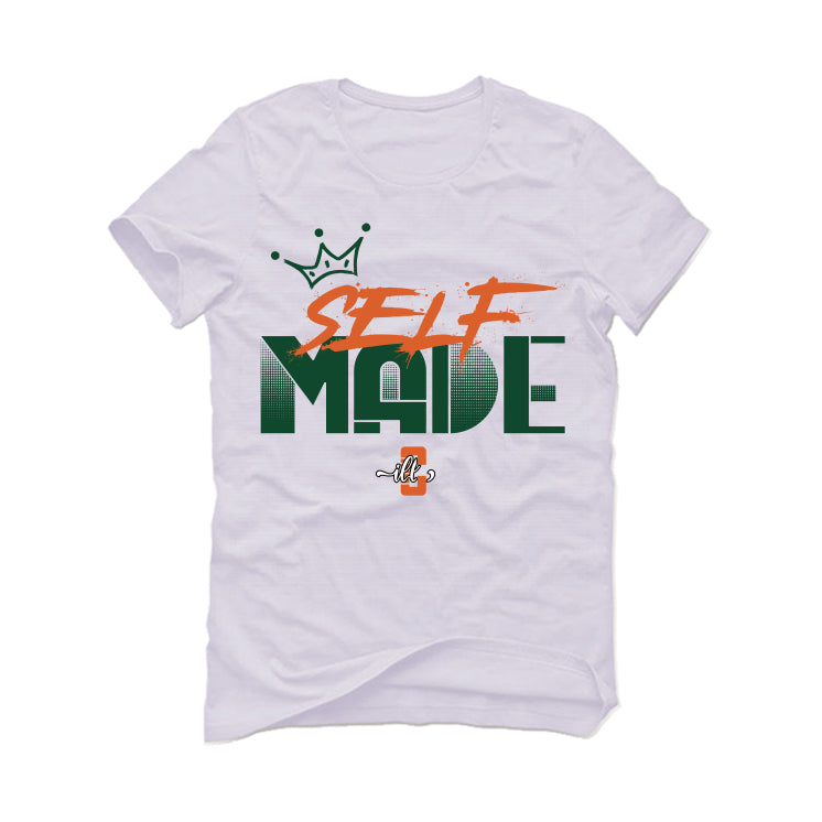Nike Dunk Low “Miami Hurricanes” White T-Shirt (Self Made)