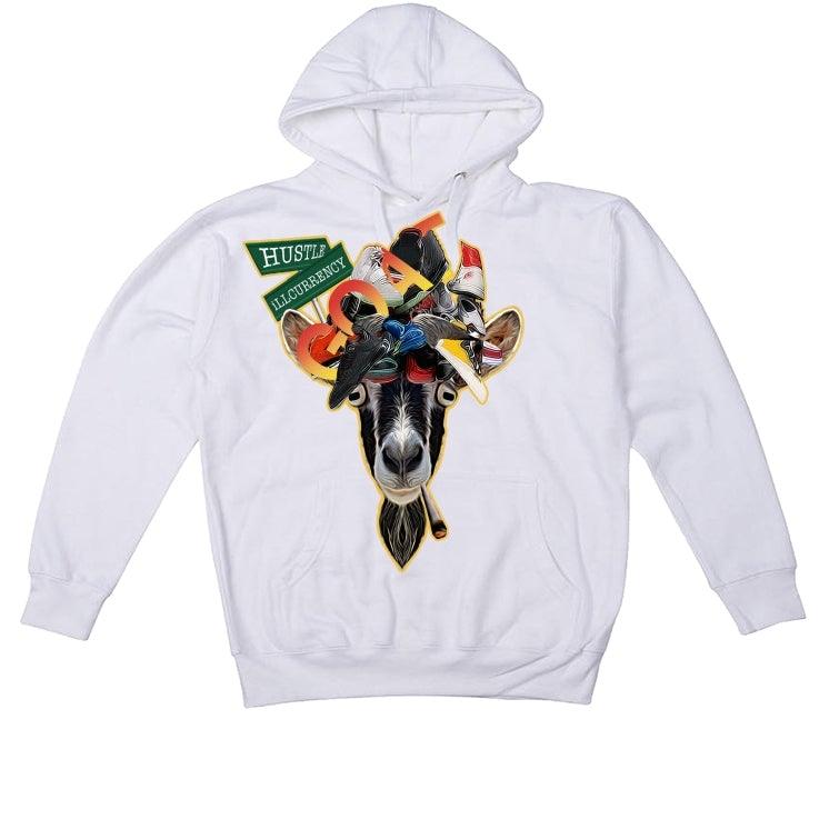 Air Jordan 5 RED AND YELLOW 2020 White T-Shirt (goat status) - illCurrency Sneaker Matching Apparel