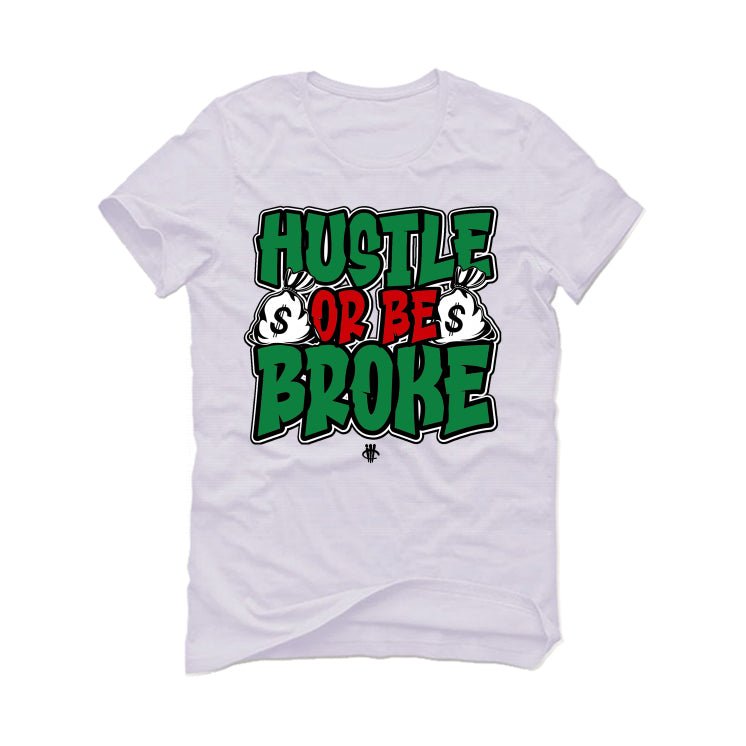 Nike SB x Air Jordan 4 “Pine Green” | illcurrency White T-Shirt (hustle or be broke)