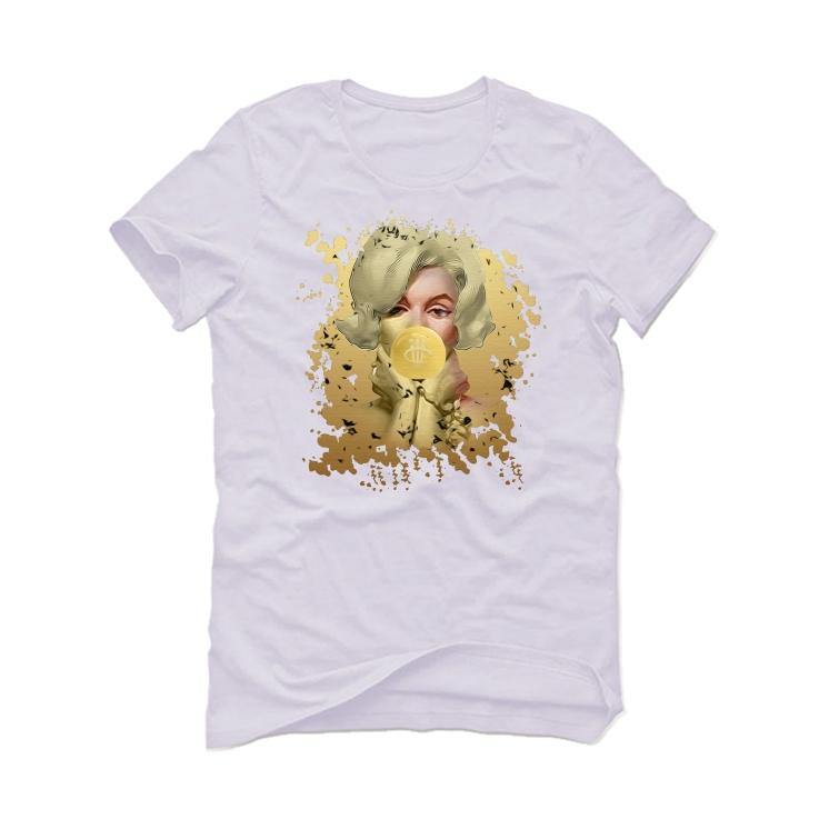 Air Jordan 13 GS “Gold Glitter” 2020 White T-Shirt (BUBBLE GUM) - illCurrency Sneaker Matching Apparel