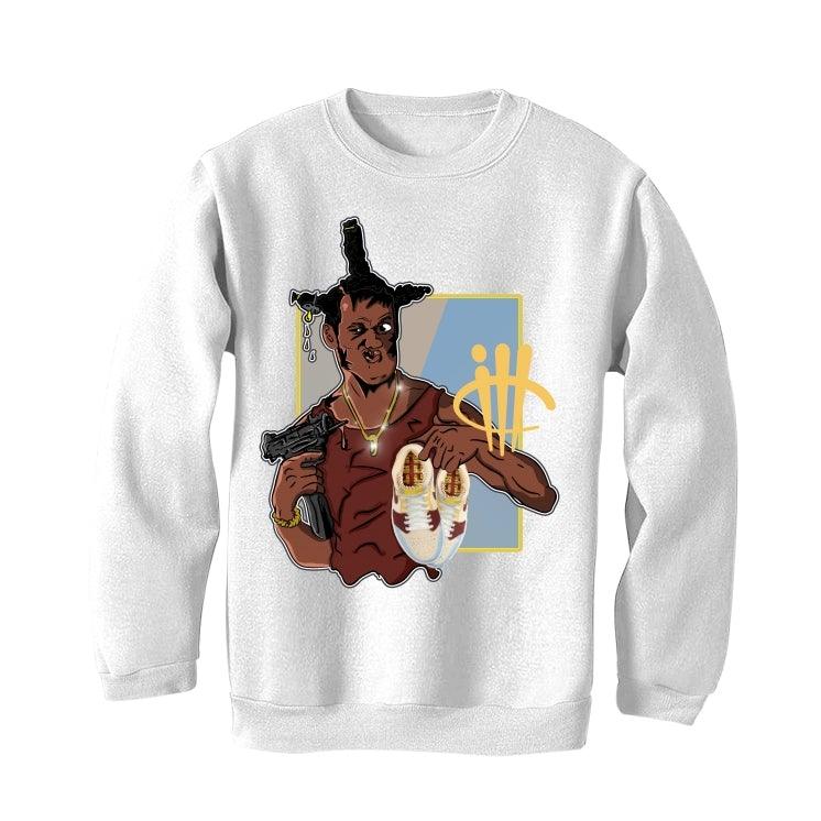 Air Jordan 1 Mid Fearless (Maison Chateau Rouge) White T-Shirt (LOC) - illCurrency Sneaker Matching Apparel