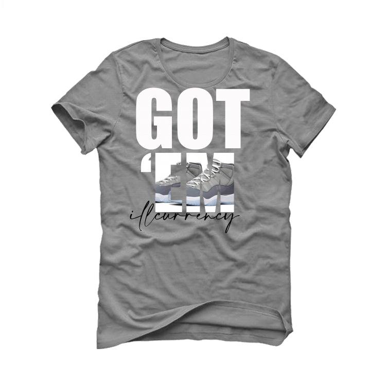 Air Jordan 11 Retro 'Cool Grey' 2021 Grey T-Shirt (Got Em) - illCurrency Sneaker Matching Apparel