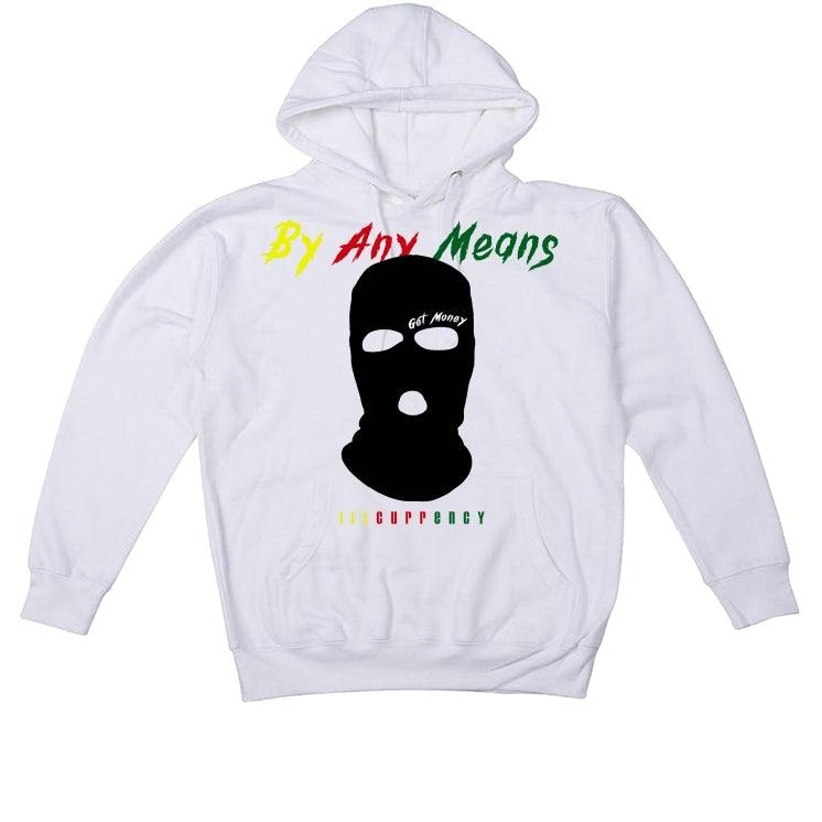 Air Jordan 4 Rasta White T-Shirt (By any means) - illCurrency Sneaker Matching Apparel