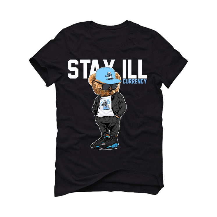 Air Jordan 13 “Black UNC” Black T-Shirt (Stay ill Bear)