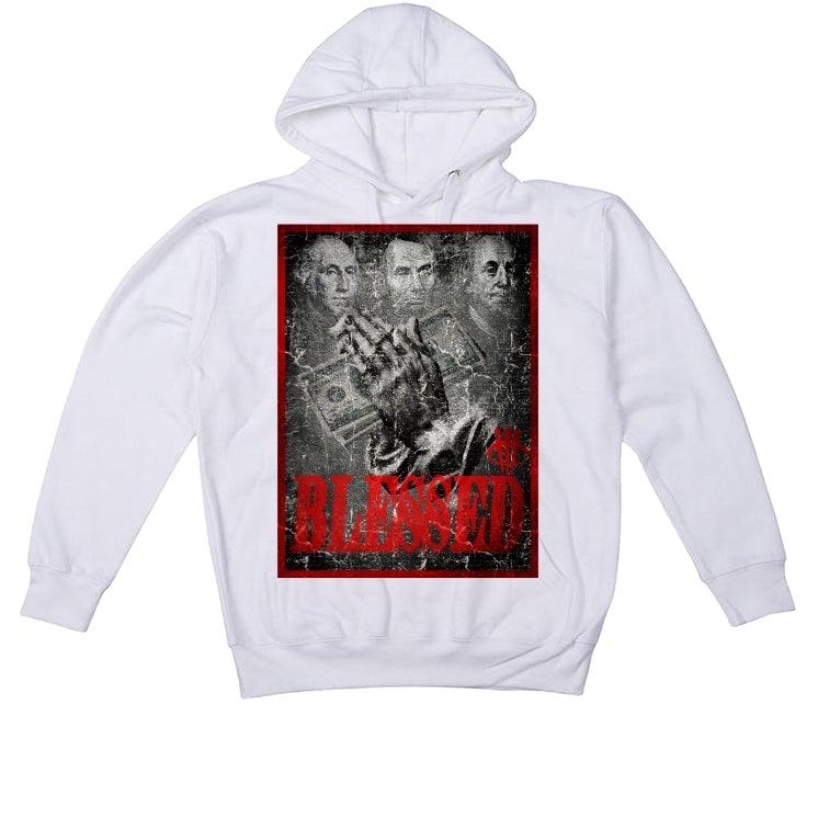 Air Jordan 3 Denim ‘Fire Red’ 2020 White T-Shirt (blessed fortune ) - illCurrency Sneaker Matching Apparel