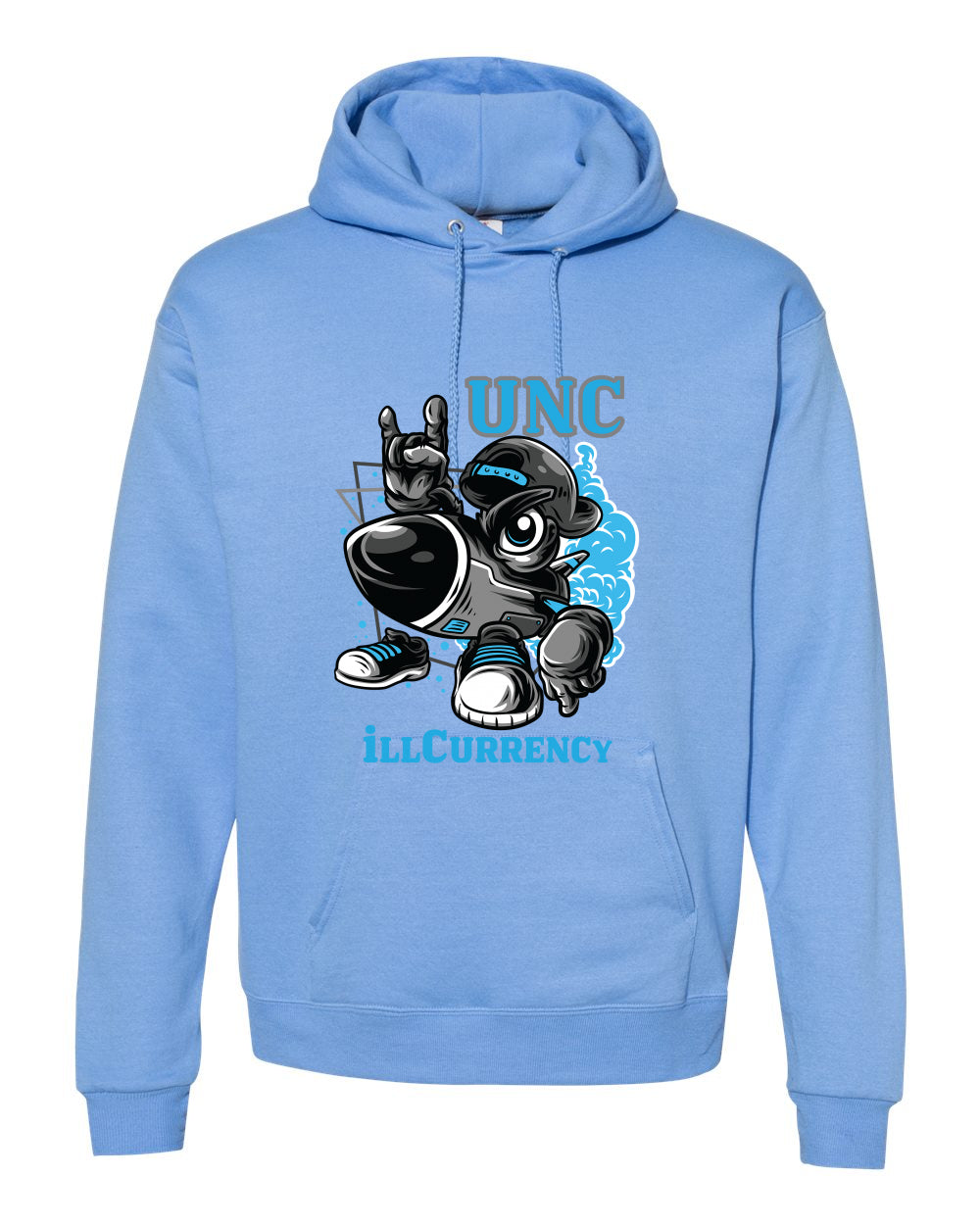 Air Jordan 13 “Black UNC” Carolina Blue T-Shirt (ROCKET MAN)