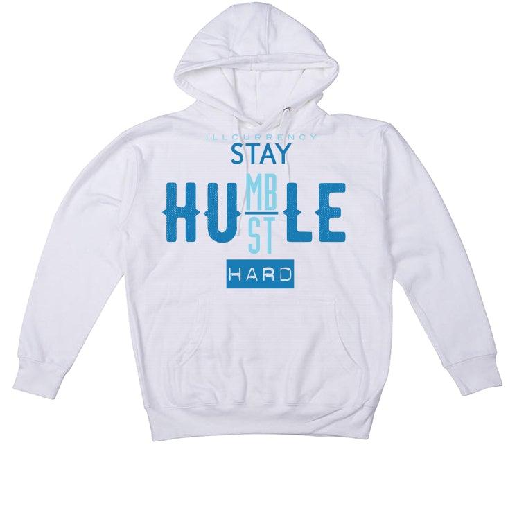 Nike Dunk Low "Dark Marina Blue" White T-Shirt (Stay humble hustle hard) - illCurrency Sneaker Matching Apparel