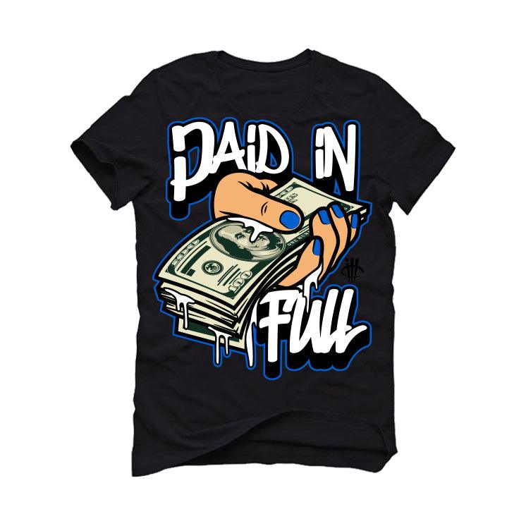 adidas Yeezy Boost 350 V2 “Dazzling Blue” Black T-Shirt (PAID IN FULL) - illCurrency Sneaker Matching Apparel