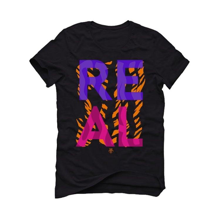 Air Jordan 4 Retro Rush Violet Black T-Shirt (Stay Real) - illCurrency Sneaker Matching Apparel