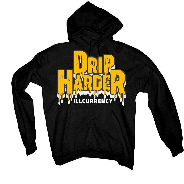 Nike dunk low "goldenrod" Black T-Shirt (Drip harder) - illCurrency Sneaker Matching Apparel