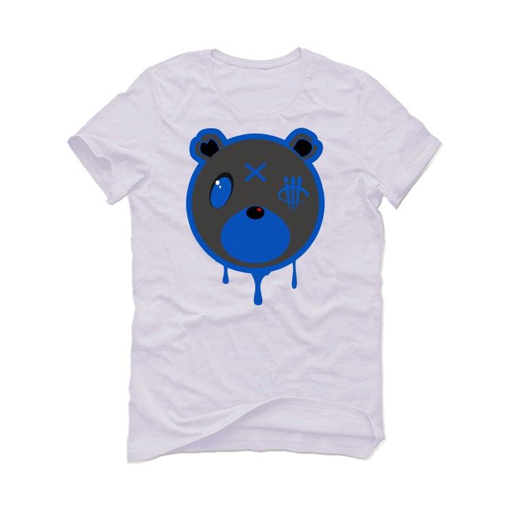 adidas Yeezy Boost 350 V2 “Dazzling Blue” White T-Shirt (BEARZZ YEEZZ) - illCurrency Sneaker Matching Apparel