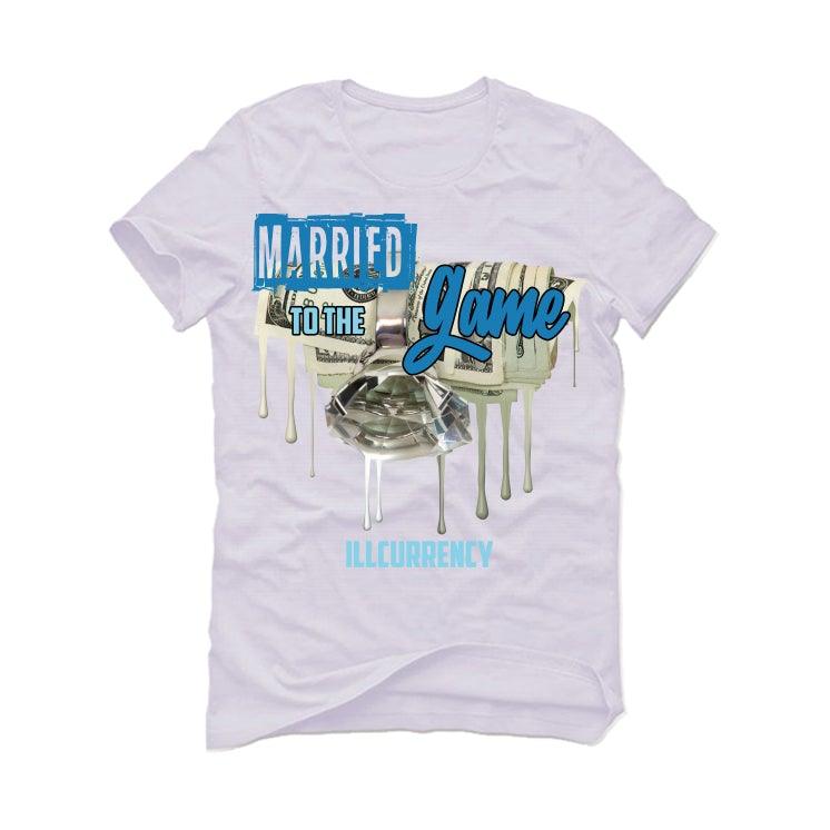 Nike Dunk Low "Dark Marina Blue" White T-Shirt (Married to the Game) - illCurrency Sneaker Matching Apparel