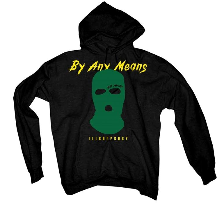 Air Jordan 5 “Oregon apple green” 2020 Black T-Shirt (By any means) - illCurrency Sneaker Matching Apparel