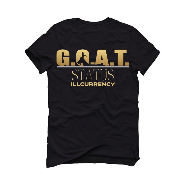 Air Jordan 12 “Black Taxi” Black T-Shirt (GOAT STATUS)