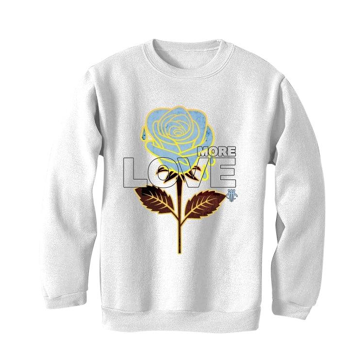 Air Jordan 1 Mid Fearless (Maison Chateau Rouge) White T-Shirt (MORE LOVE) - illCurrency Sneaker Matching Apparel