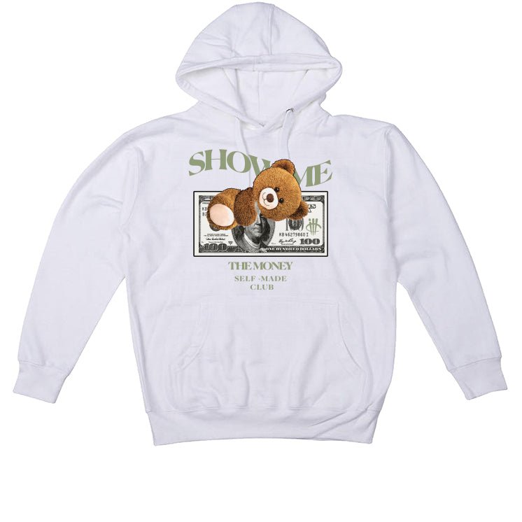 Air Jordan 4 Seafoam aka “Oil Green” - White T-Shirt (SHOW ME)