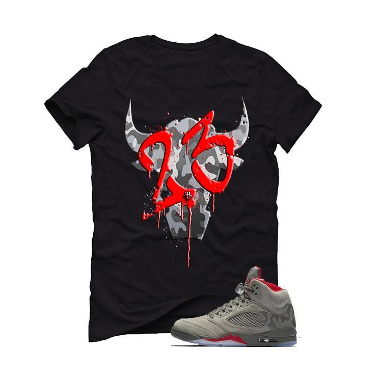 Jordan retro cheap 5 camo shirt