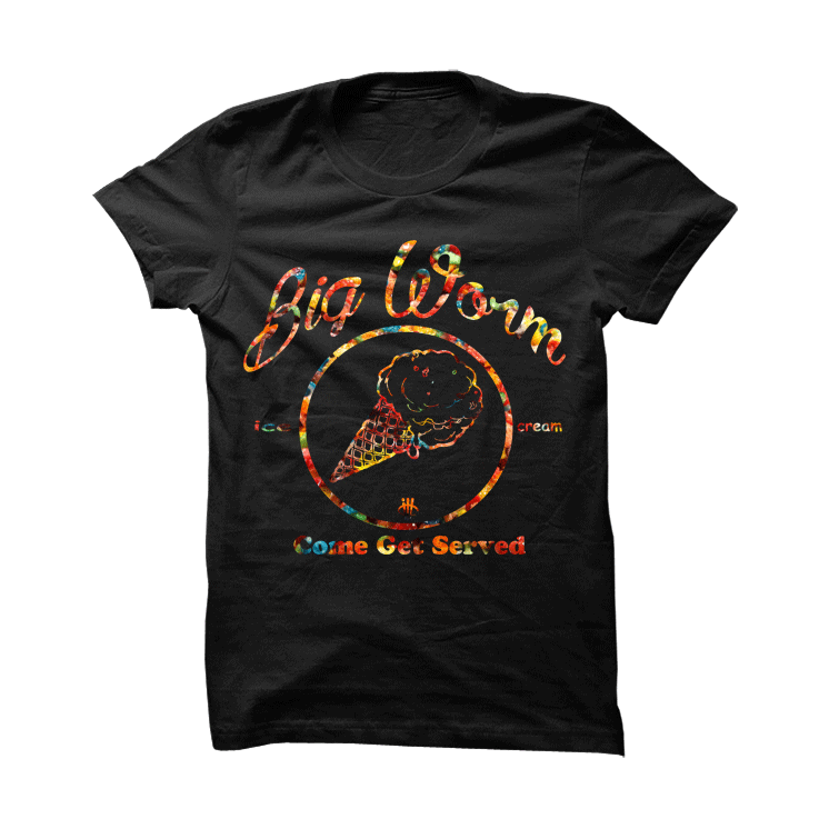 Fruity Pebble Foams Black T Shirt (Worm)