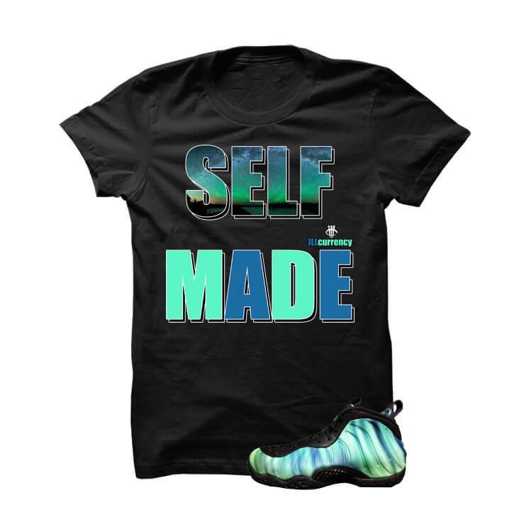 Northern Lights Foams Black T Shirt (Self Made)