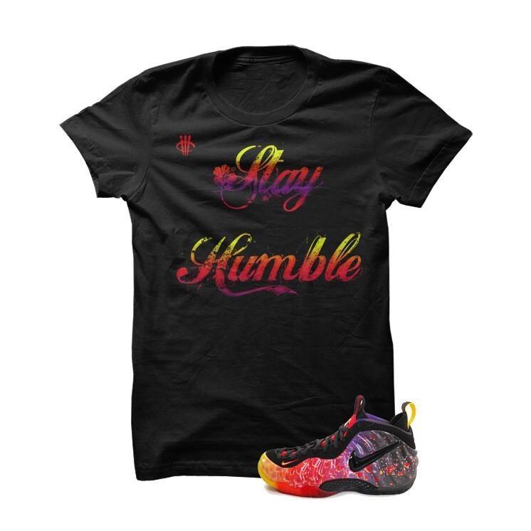 Stay Humble Asteroid Foams Black T Shirt