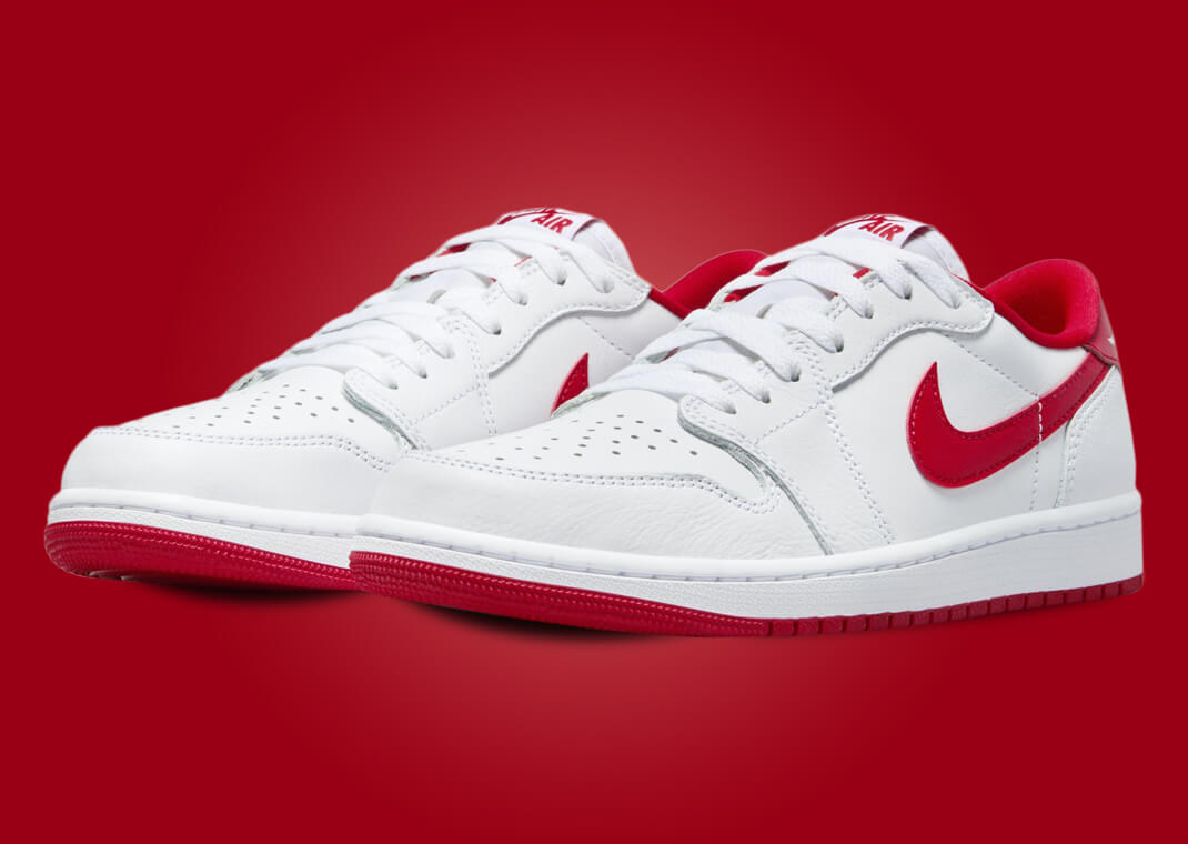 New Release - Air Jordan 1 Low OG “White/University Red” | illCurrency ...
