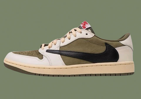 Travis Scott x Air Jordan 1 Low OG Medium Olive - Side