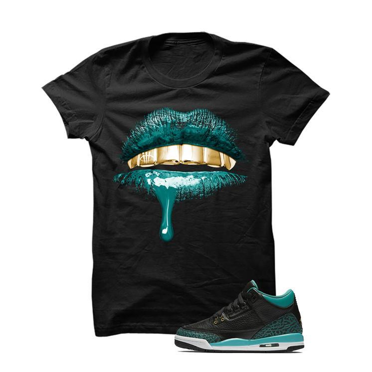 Jordan 3 Gs Black Teal Gold - illCurrency Sneaker Matching Apparel