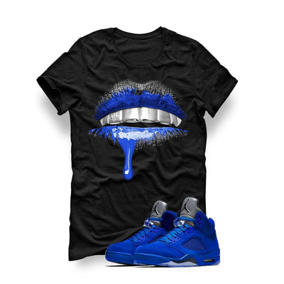 Air Jordan 5 Blue Suede Shirt - illCurrency Sneaker Matching Apparel