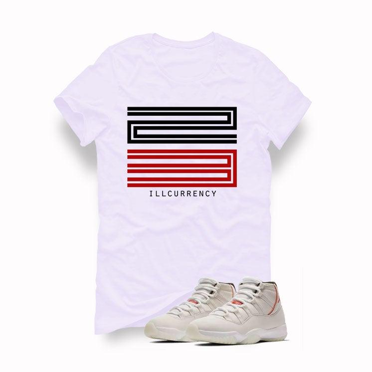 Air Jordan 11 Retro Platinum Tint/Sail-University Red - illCurrency Sneaker Matching Apparel